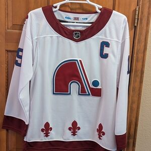 Colorado Avalanche Quebec Nordiques Reverse Retro Jersey.